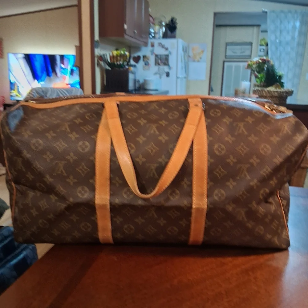 Louis Vuitton Monogram 60 Keepall Travel Bag Brown - Picture 4 of 16